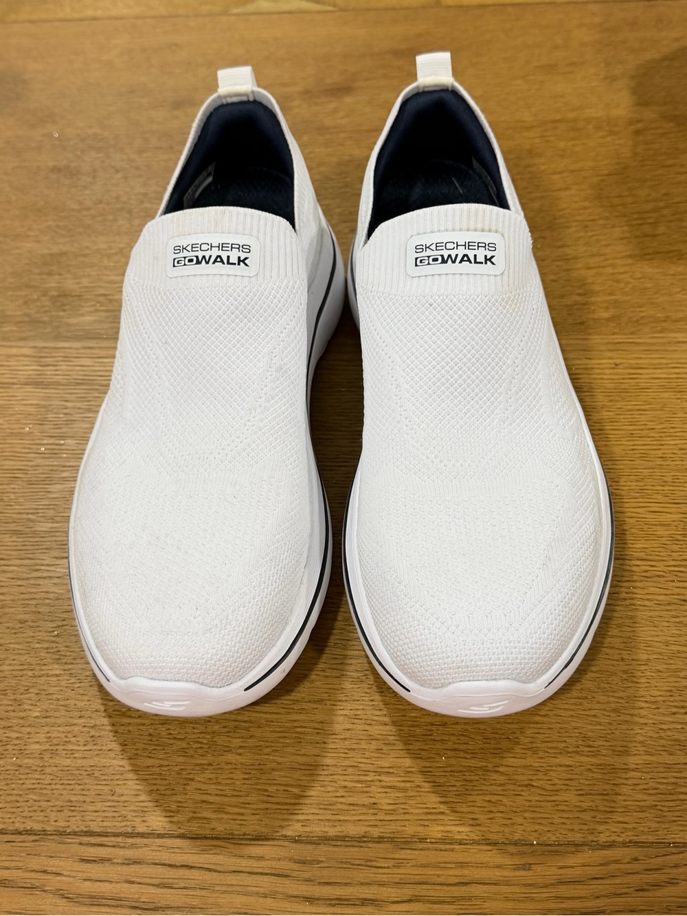 Skechers GOwalk Arch Fit White Slip-On Walking Shoes